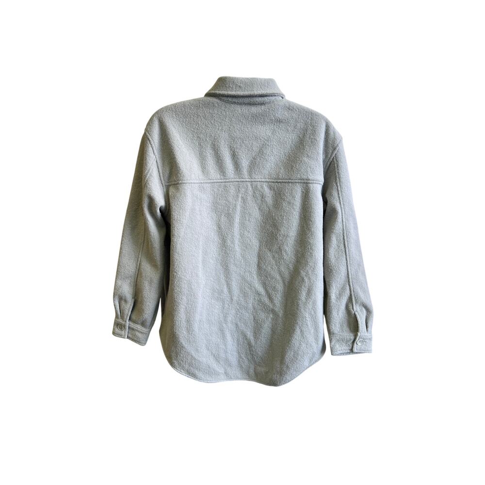 Hilary Radley XL Gray Shacket Overshirt Jacket Button Front Country-Coded Layer - Picture 3 of 4